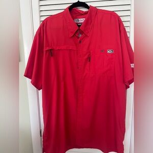 Drake Performance Fishing  Shirt. Short-Sleeve Button-Down